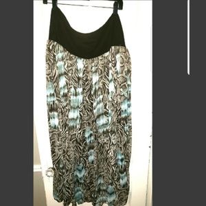 Multi color maxi skirt